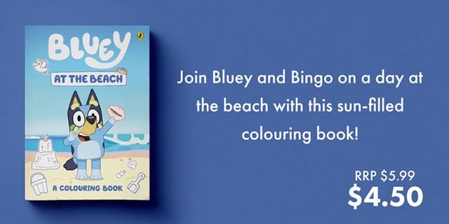 Bluey: At the Beach: A Colouring Book
