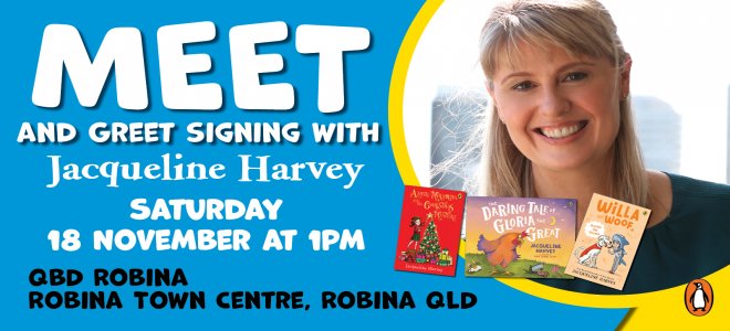 Jacqueline Harvey Book Signing - QBD Books Robina