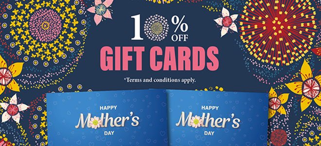 10% Off Gift Vouchers May 2022