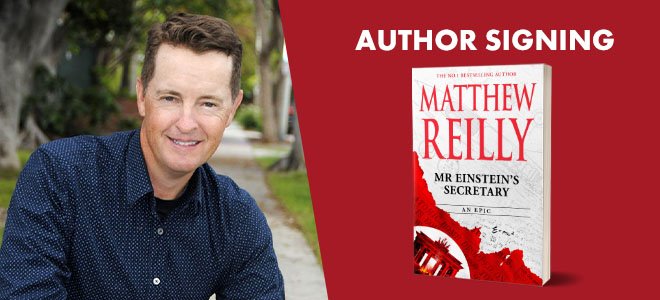 Matthew Reilly Garden City Book Signing 