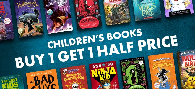 April 2021 Buy 1 Get 1 Half Price Children's Fiction