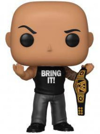 WWE - The Rock With Championship Belt Metallic Pop! by Various
