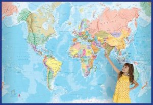 World Mural Europe Centred Supermap - 1580x2320 - Laminated (2 Sheets) by Various