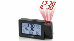 Explore Scientific Black Projection Clock In/Outdoor Weather Sensor by Various