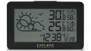 Explore Scientific Large Display Weather Station Temp/Humidity by Various