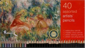 40 Assorted Artist's Pencils: Renoir Two Women In A Landscape by Various