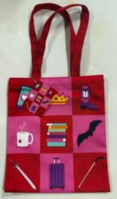 Cotton Tote Bag With Zip Romance