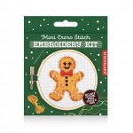 Mini Cross Stitch Kit  Gingerbread