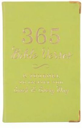 365 Bible Verses Mini Journal Lime by Various