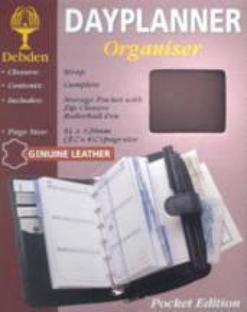 Pocket Debden 6-Ring Dayplanner Organiser With Wallet - Week To View - Burgundy by Week To View