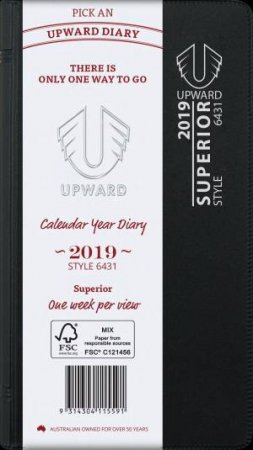 Pocket Upward Superior Diary 2019 - Week To View - PVC by Various