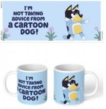 Bluey  Not Taking Advice  White Mug