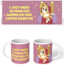 Bluey  I Just Need 20 Minutes  White Mug