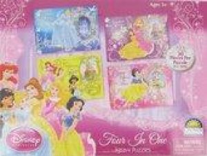 Disney Princess: 4 in 1 Puzzle by Unknown
