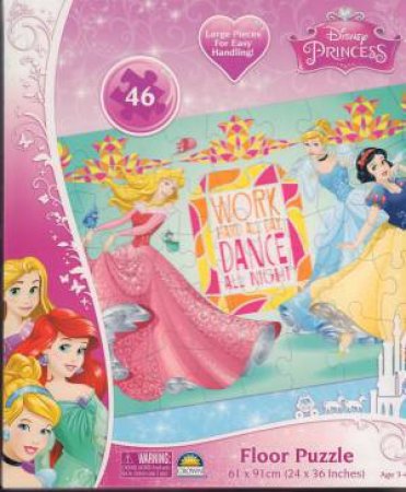 Disney Princess Work Hard All Day Floor Puzzle