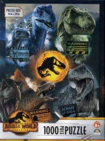 1000 Piece Puzzle: Jurassic World Dominion: Warning by Various