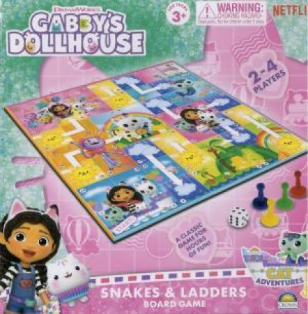 Gabby's Dollhouse Snakes & Ladders