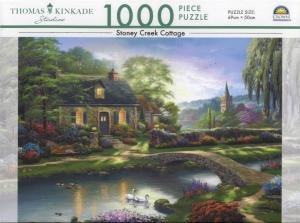1000 Piece Puzzle: Thomas Kinkade: Stoney Creek Cottage
