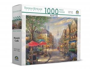 1000 Piece Puzzle: Munich Café by Thomas Kinkade