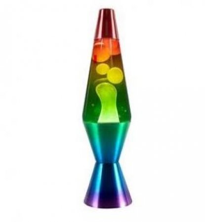 Rainbow Retro Liquid Lamp - 37cm by Various