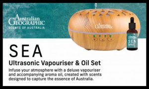 Australian Geographic 'Scents of Australia' Ultrasonic Vapouriser & Oil Set by Various