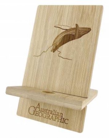 Australian Geographic Bamboo Phone Stand - Whale by Various