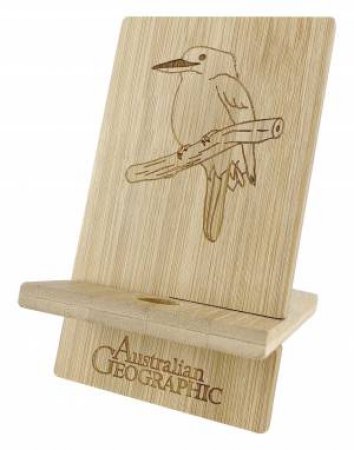 Australian Geographic Bamboo Phone Stand - Kookaburra by Various