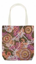 Printed Canvas Tote  Wildflowers