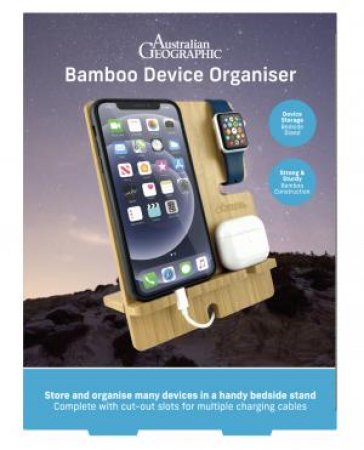Australian Geographic Bamboo Device Organiser by Various