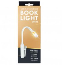 USB Rechargeable Book Light  White