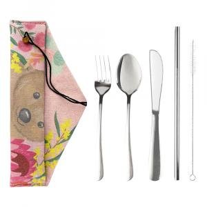 Australian Art Cutlery Set - Wombat by Various