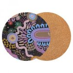 Indigenous Art Round Cork Back Placemats Set of 6  Dustin Koa