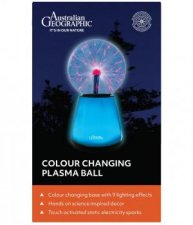 Australian Geographic Plasma Ball  Colour Changing Base