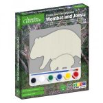 Australian Geographic Create Your Own Wooden Wombat and Joey