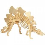 Giant 3D Wooden Dinosaur Stegosaurus