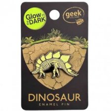 Dino Pin Stegosaurus Skeleton Glow in the Dark