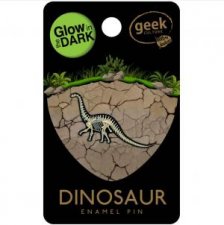 Dino Pin Brachiosaurus Skeleton Glow in the Dark