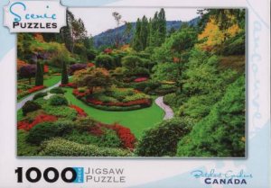 Scenic 1000 Piece Puzzles: Butchart Gardens, Vancouver Island