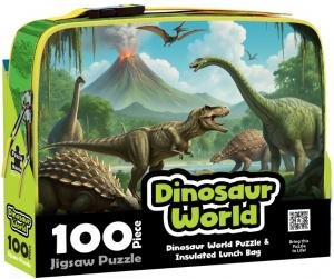 Lunch Bag and 100 Piece Puzzle: Dinosaur World by Various
