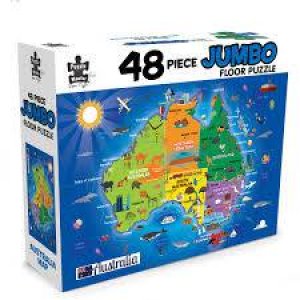 48 Piece Jumbo Floor Puzzle Aussie Map by Various