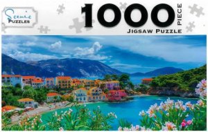 Scenic 1000 Piece Puzzles: Assos Village, Kefalonia, Greece by Various