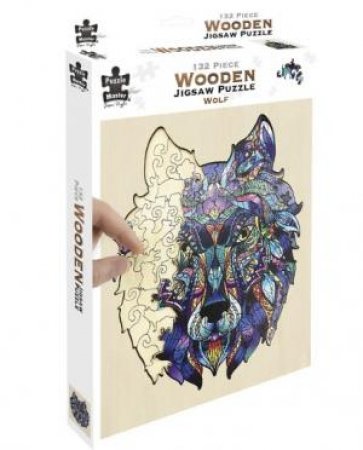 132 Piece Wooden Jigsaw Puzzle: Wolf by Various
