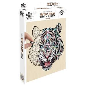 132 Piece Wooden Jigsaw Puzzle: Tiger by Various