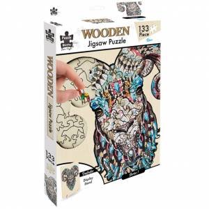 133 Piece Wooden Jigsaw Puzzle: Ram by Various