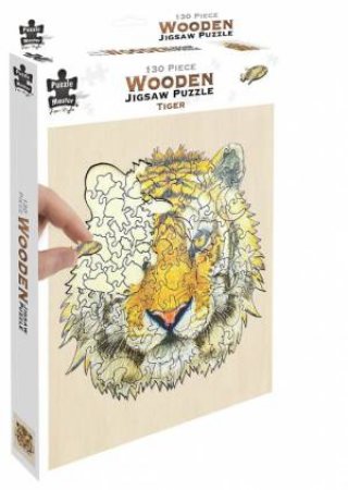 130 Piece Wooden Jigsaw Puzzle: Tiger by Various