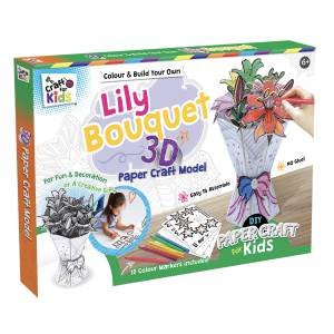 Colour And Build Your Own 3D Lily Bouquet by Various