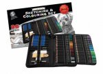 96 Piece Sketching And Colouring Set