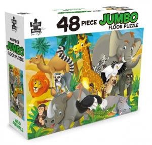 48 Piece Jumbo Floor Puzzle Wild Animals by Various