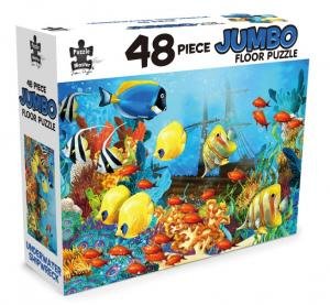 48 Piece Jumbo Floor Puzzle Underwater Shipwreck