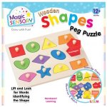 Magic Sensory Wooden Shapes Match Pin Puzzle